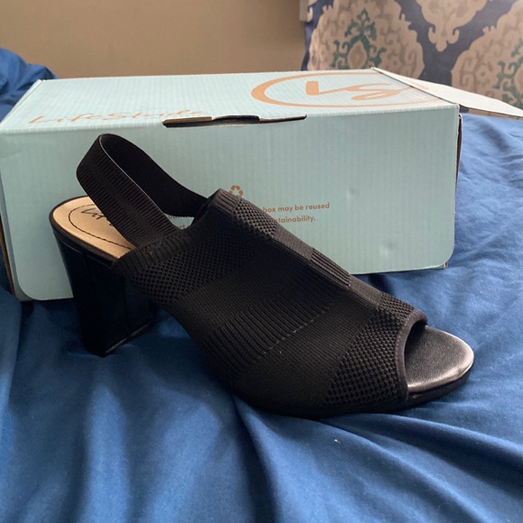 Life Stride Shoes - NIB Black high heeled sandals